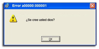 se cree usted dios?